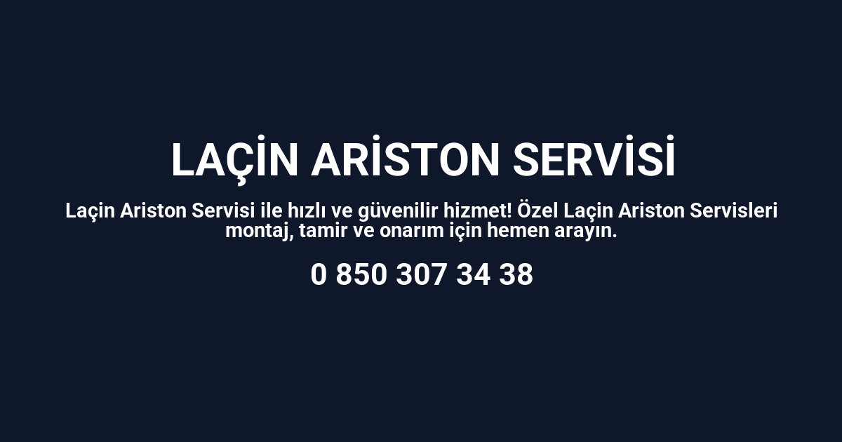 Laçin Ariston Servisi